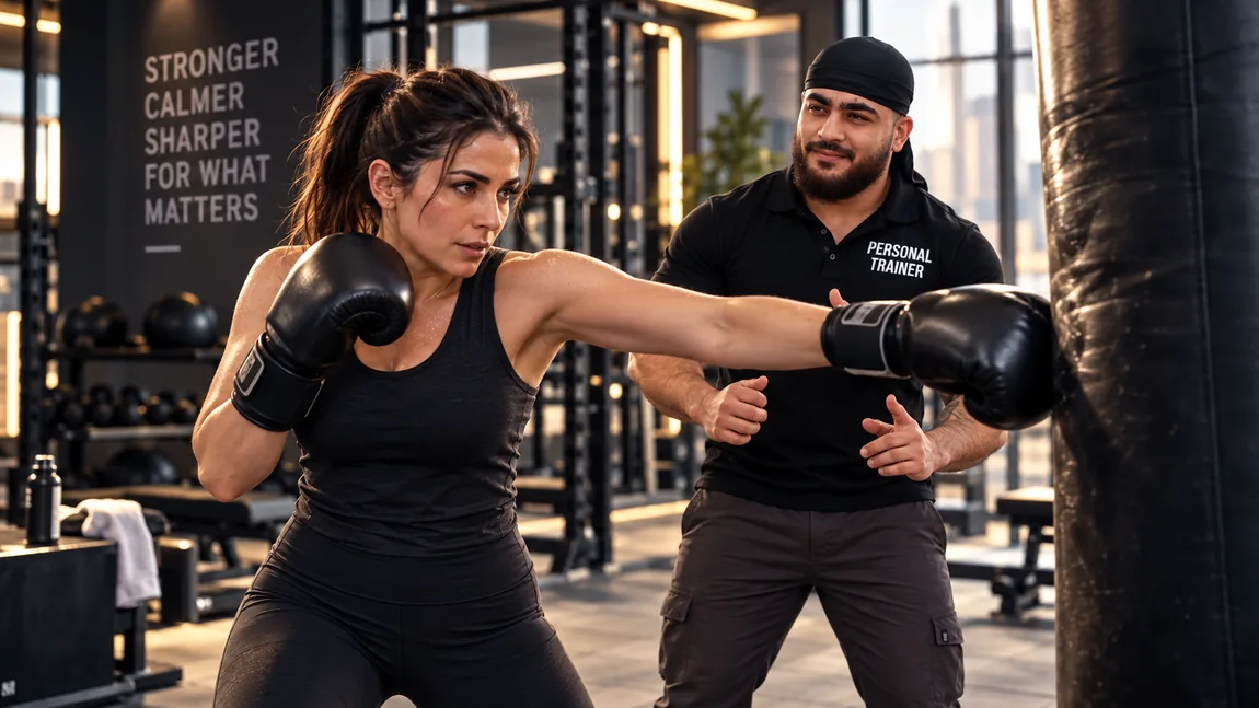 Kickboxing Adults training concept